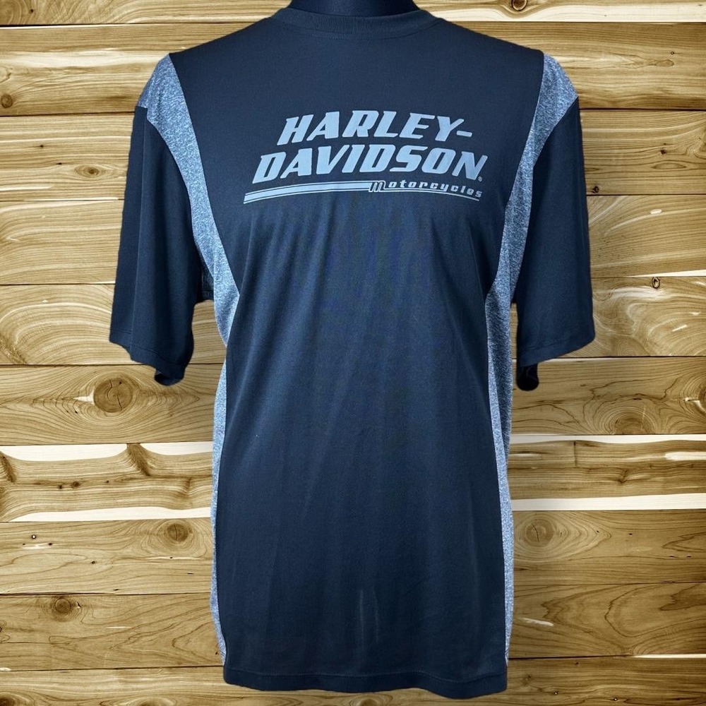 Harley-Davidson Men's Motorclothes T-Shirt Black/Gray Accents Motorcycle size XL